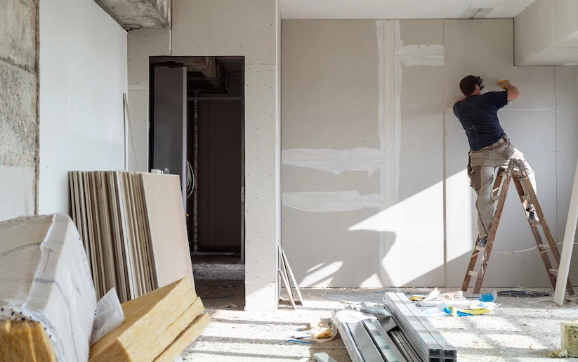 Herrera Brothers craftsman finishing a residential interior